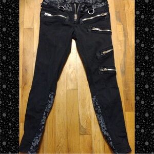 Rare Lip Service Original Cult, punk pencil, skinny jeans. Size 28
